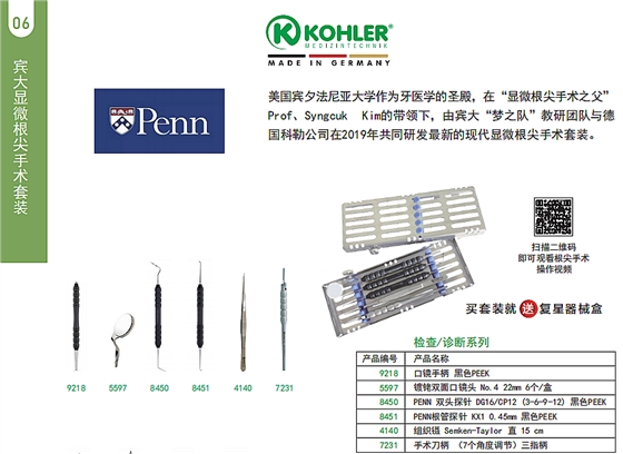 德国科勒根尖手术套装